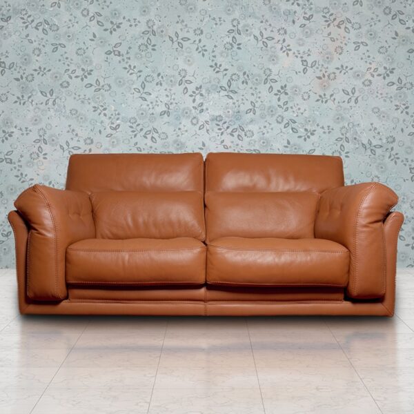 Modern Caramel Fabric Sofa